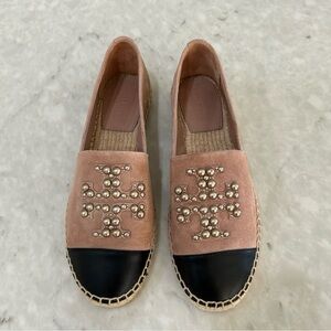 Tory Burch Pearl logo Espadrilles